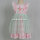 boutique embroidery pink check baby girl dress